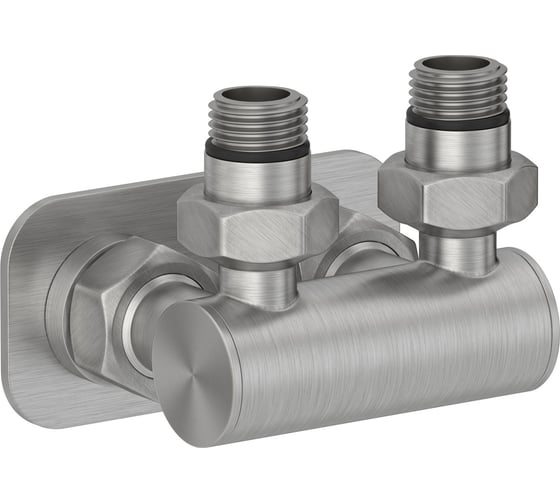 Модуль Сунержа EU50 2x1/2", угловой, сатин 071-1536-1234