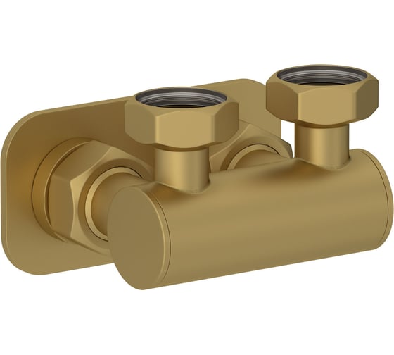 Модуль Сунержа EU50 2x3/4", угловой, золотой шёлк 32-1538-3434