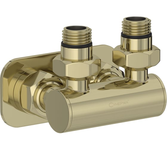 Модуль Сунержа EU50 2x1/2", угловой, шампань 020-1536-1234