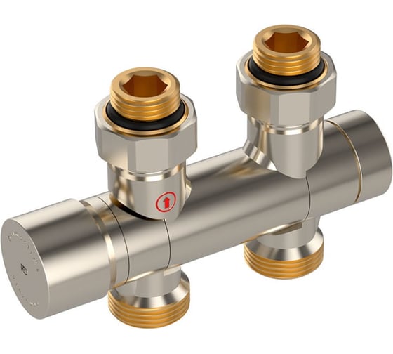 Узел нижнего подключения Primoclima armature Multilink 1/2x3/4 дюйма, термостатический, никель PC730AN