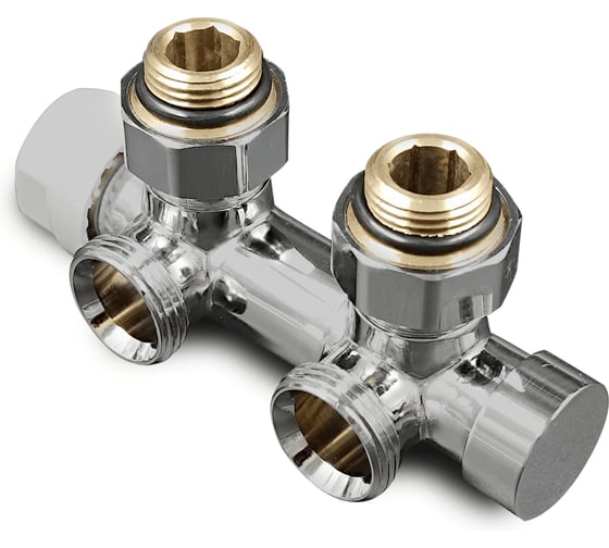 Узел нижнего подключения Primoclima armature Multilink 1/2x3/4 дюйма, термостатический, хром PC730SW