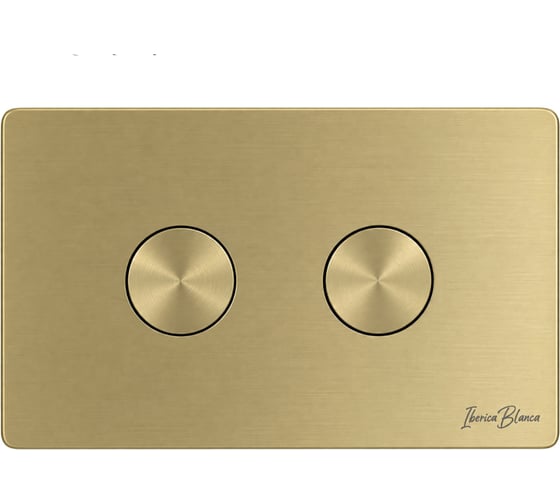 Клавиша пневматического смыва IBERICA BLANCA INOX PRO (Инокс про) 240x160 мм, золото матовое, нержавеющая сталь IB.B081PR1