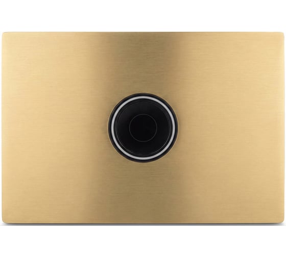 Клавиша комбинированного смыва IBERICA BLANCA INOX PRO (Инокс про) 240x160 мм, золото матовое, нержавеющая сталь IB.B081PR3