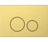 Кнопка смыва ALLEN BRAU 9.20007.GB PRIORITY 4.0 пневмо, сталь, браш.золото PVD (345335) 00345335 1
