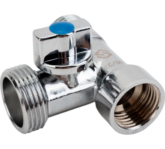 Кран-тройник для подключения сантехнических приборов MVI 1/2"x3/4"x1/2" BV.462.040504