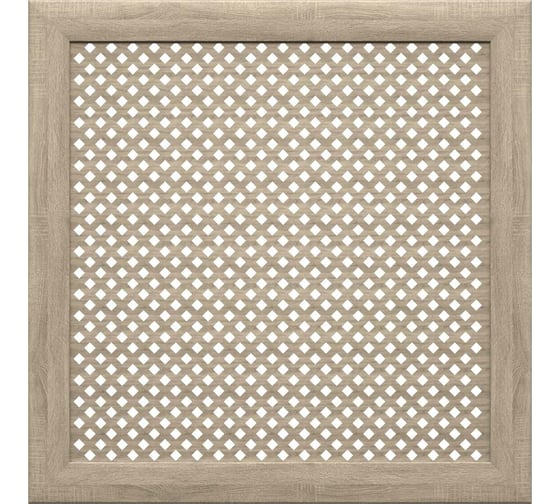 Экран на батарею отопления STELLA МДФ 60x60 см., Глория дуб винтаж ЦБ-00002225