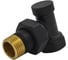 Запорный клапан угловой PRIMOCLIMA Primoclima Armature 1/2, черный матовый 0004-003-A-12 (PC740SN) 2