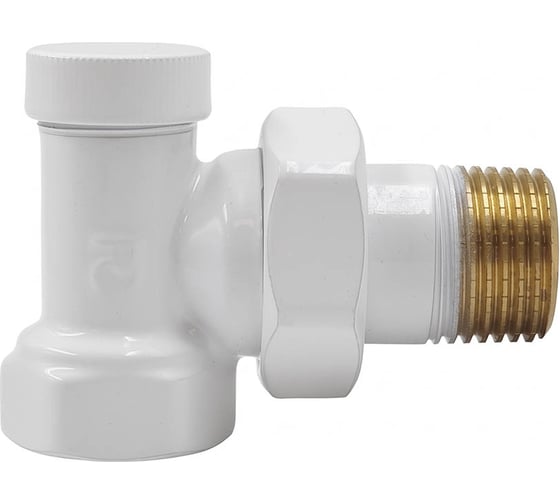 Клапан запорный угловой PRIMOCLIMA Armature 1/2, белый 0004-002-A-12 (PC740AW)