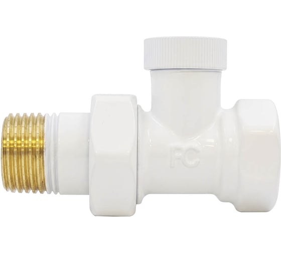 Клапан запорный прямой PRIMOCLIMA Armature 1/2, белый 0004-002-D-12 (PC760AW)