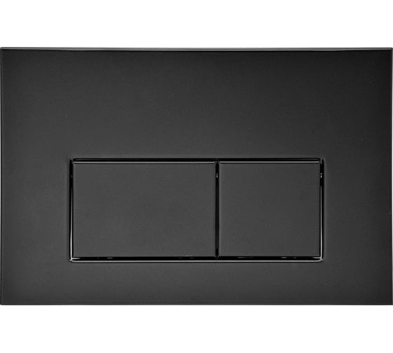 Клавиша смыва Azario AZ-SS QV-B черная (квадратная) нержавеющая сталь 240x160x1,5мм (инст. AZ-8159) 00108454