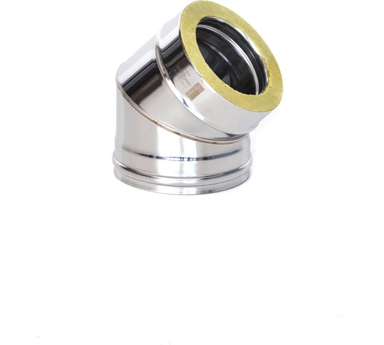 Отвод 45 ТЕПЛОВиСУХОВ Термо ОТ-Р 316-0.5/304 D120/180 2S с хомутом TS.PR3.O45.0120.75671 1