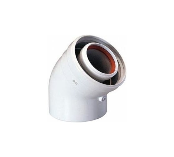 Коаксиальный отвод Baxi 45, диаметр 60/100 мм  KHG71410161-