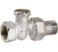 Клапан Giacomini R17D2, прямой, 3/4, 3/4, ВН, хромированный R17DX004