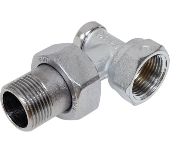 Клапан Giacomini R16D2, угловой, 3/4, 3/4, ВН, хромированный R16DX004