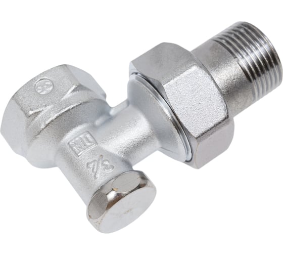 Клапан Giacomini R16D2, угловой, 3/4, 3/4, ВН, хромированный R16DX004