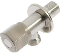 Кран угловой Zein engr 1/2" х 1/2", керамическая кран-букса, нержавеющая сталь 5149051