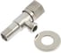 Кран угловой Zein engr 1/2" х 1/2", керамическая кран-букса, нержавеющая сталь 5149051 3
