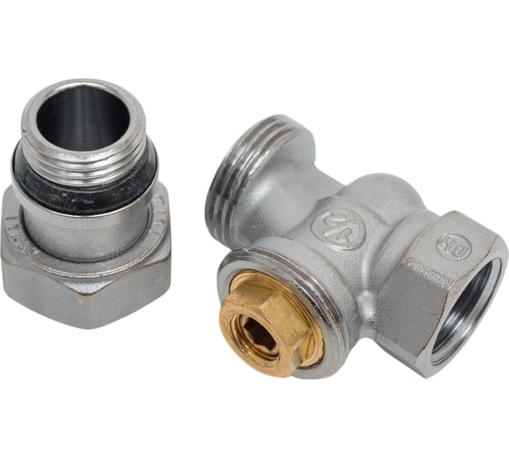Комплект для подключения радиаторов Giacomini R470F, прямой, DN-15, 1/2, 1/2, ВН R470FX013