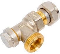 Вентиль для радиатора Honeywell Home 1/2 угловой, нижний, никелированная латунь, конус, Kvs 1.70, PN10 V2420E0015RU