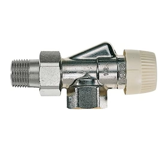 Вентиль для радиатора Honeywell Home 1/2 угловой, боковой под термоголовку, никелированная латунь, конус V2000AVS15