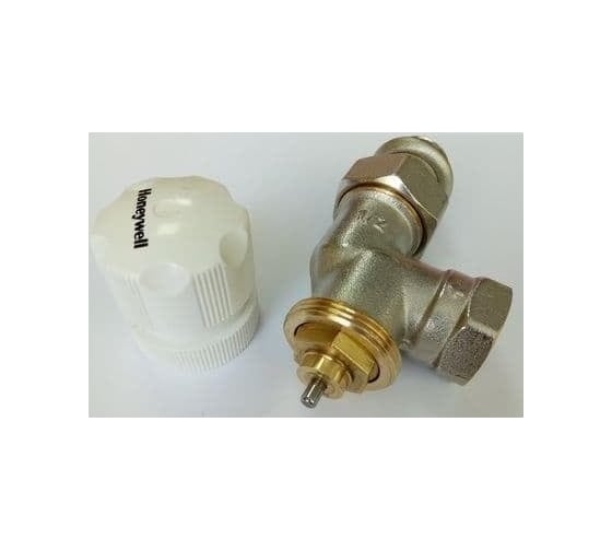 Вентиль для радиатора Honeywell Home 1/2 боковой, под термоголовку, никелированная латунь, с ручным управлением, Kvs 0.59 V310RBB15 1