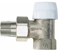 Вентиль для радиатора Honeywell Home 3/4 угловой, под термоголовку, никелированная бронза, конус, Kvs 2.0 V2000EUB20