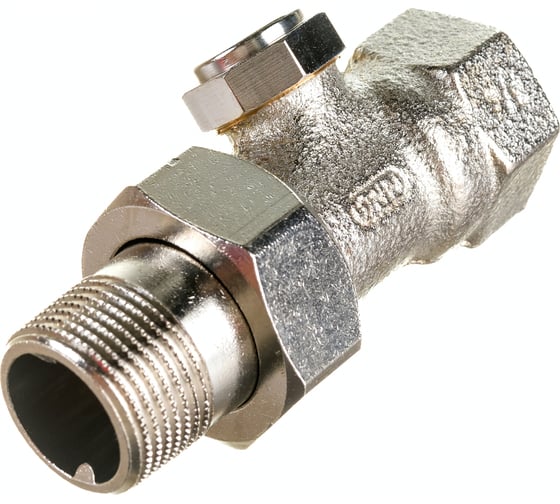 Вентиль для радиатора Honeywell Home 3/4 прямой, нижний, никелированная бронза, конус Kvs 1.45, PN10 V2420D0020 1