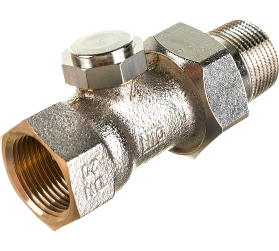 Клапан для радиатора Honeywell 3/4 (20мм) прямой никелерованный Kvs 1.45, PN10 V2420D0020