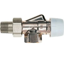 Вентиль для радиатора Honeywell Home 1/2 угловой, боковой под термоголовку, никелированная латунь, конус, Kvs 1.2 V2000AUB15