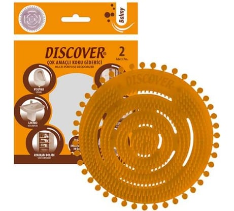 Ароматическая сетка для писсуара DISCOVER 2 шт, аромат Balmy DSR 7381-1