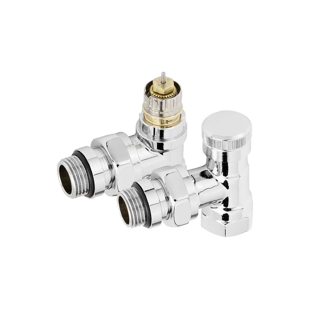 Термостатический набор Royal Thermo Design Click угловой, 1/2, хром НС