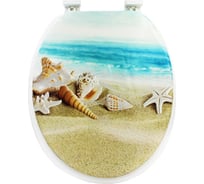 Крышка-сиденье на унитаз Bath Plus мягкая, Морские звезды HS206