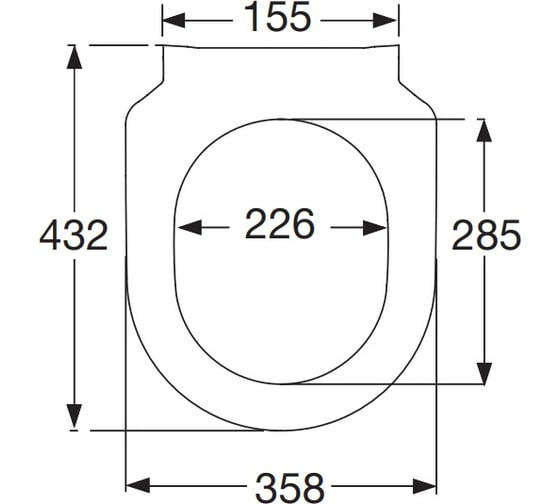 Крышка-сиденье для унитаза Villeroy & Boch Subway 9M656101 00280014