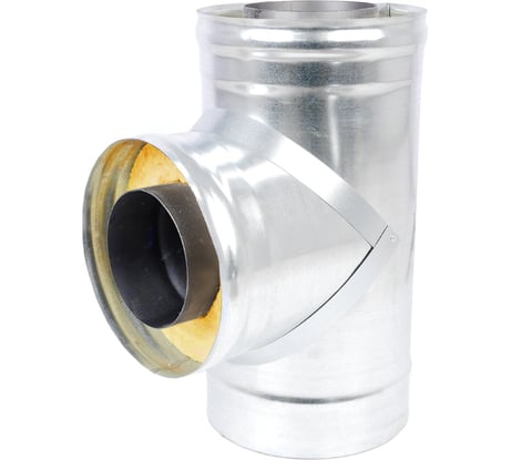 Сэндвич-тройник Везувий сталь+оц (1 мм) диаметр 120x200 ДЛ10176