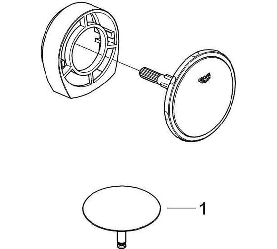 Наливной, сливной и переливной гарнитур GROHE Talentofill 19952000