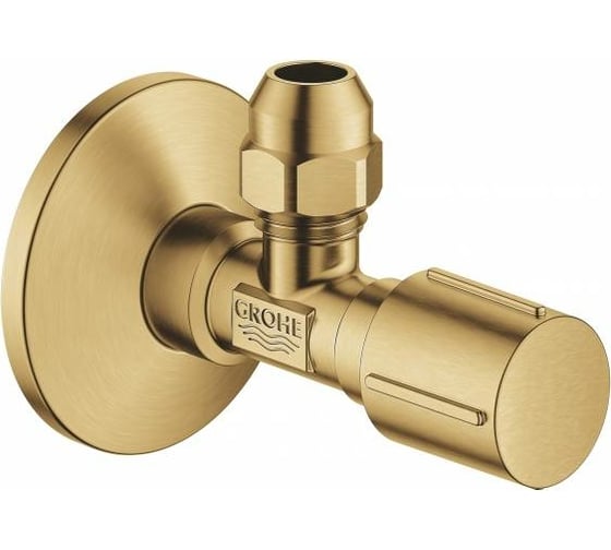 Угловой вентиль GROHE с металлической розеткой, 1/2"х3/8", 1 шт, цвет холодный рассвет, матовый 22037GN0 1