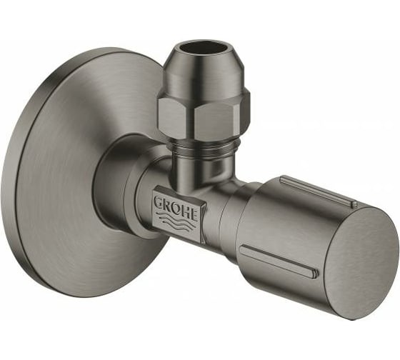 Угловой вентиль GROHE с металлической розеткой и уплотнительным кольцо, матовый 22039AL0 1
