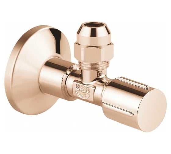 Угловой вентиль GROHE с металлической розеткой и уплотнительным кольцо, глянец 22039DA0