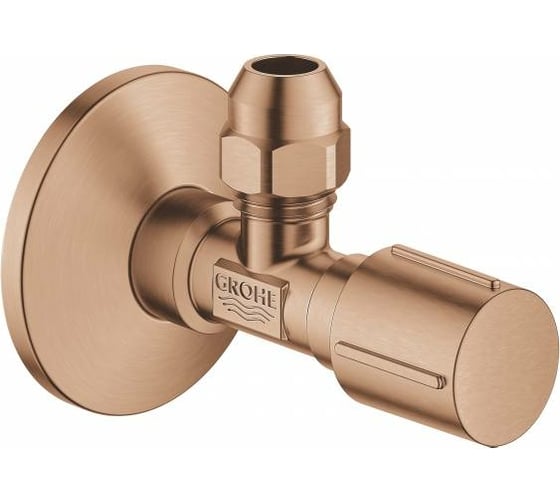 Угловой вентиль GROHE с металлической розеткой и уплотнительным кольцо, матовый 22039DL0 1