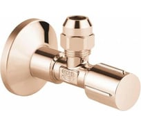 Угловой вентиль GROHE с металлической розеткой, 1/2"х3/8", 1 шт, цвет теплый закат, глянец 22037DA0