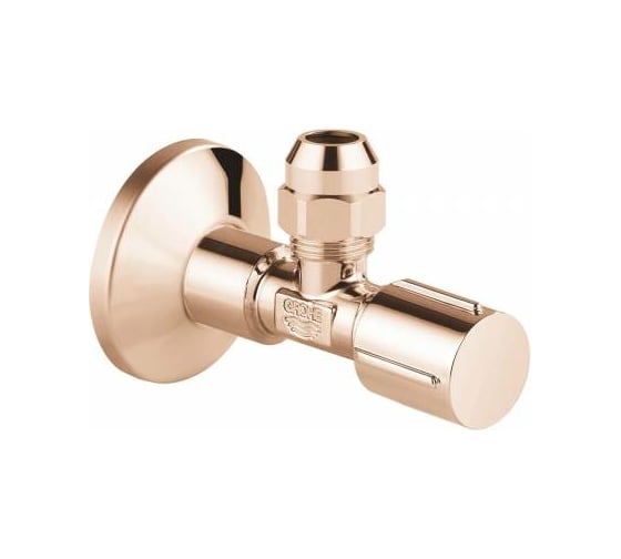 Угловой вентиль GROHE с металлической розеткой, 1/2"х3/8", 1 шт, цвет теплый закат, глянец 22037DA0 1