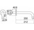 Излив NOBILI AV00158/36BM матовый черный 00000067238 2