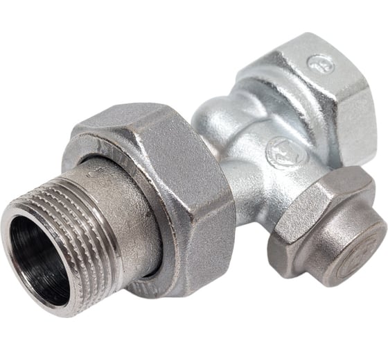 Клапан Giacomini R715TG, прямой, 3/4", 3/4", ВН, хромированный R715X034