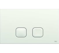 Механическая двойная панель OLI PLAIN пластик, белая 70826