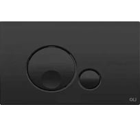 Механическая двойная панель OLI Globe пластик, черный Soft touch 152952