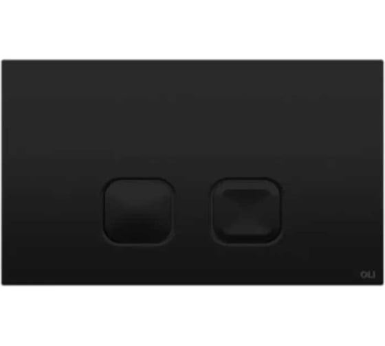 Механическая двойная панель OLI PLAIN пластик, черный soft touch 70829 1