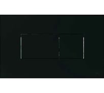 Пневматическая двойная панель OLI KARISMA пластик, черная soft-touch 641015