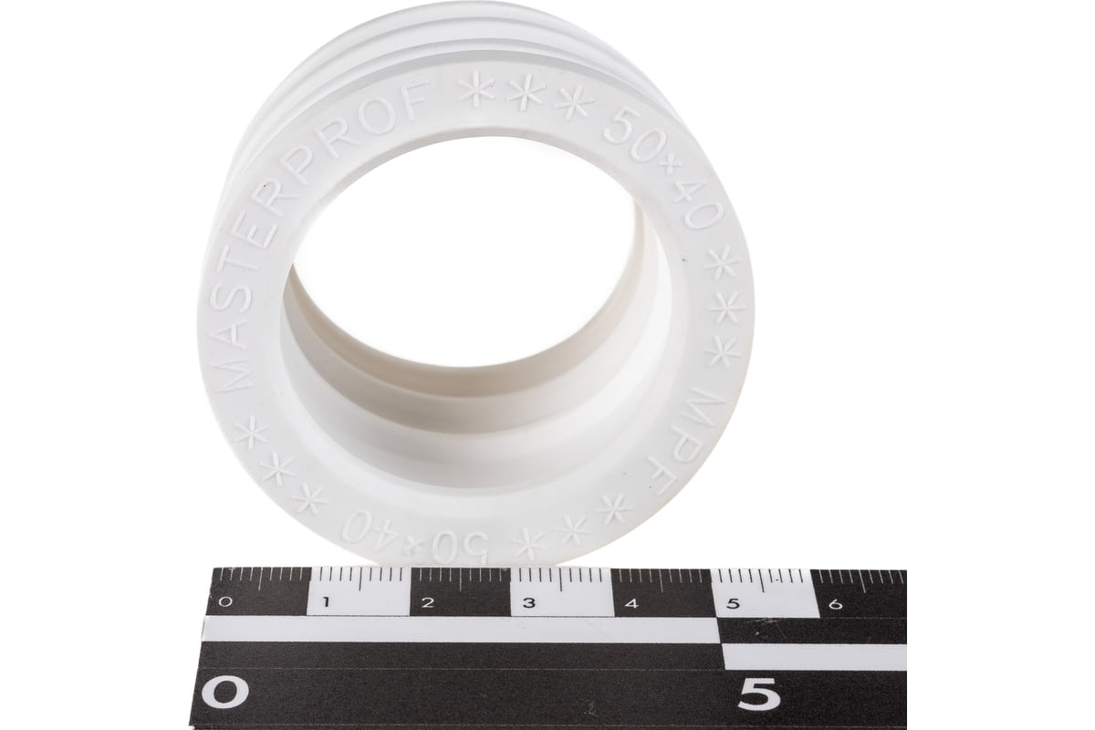 Сантехническая манжета для канализации MPF 50х40, белая, уплотнительная ...