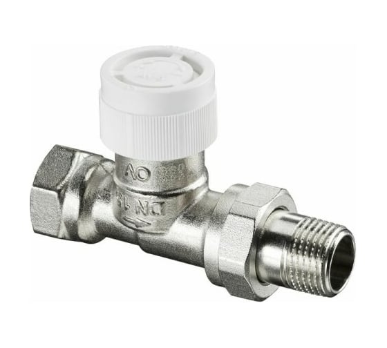 Вентиль OVENTROP серия AV9, проходной, DN-10, 3/8", ВН, никелированный 1183803 1