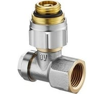 Соединение резьбовое OVENTROP Combi 3, 1/2" НР х 1/2" ВР, запорно-присоединительное, угловое 1016575